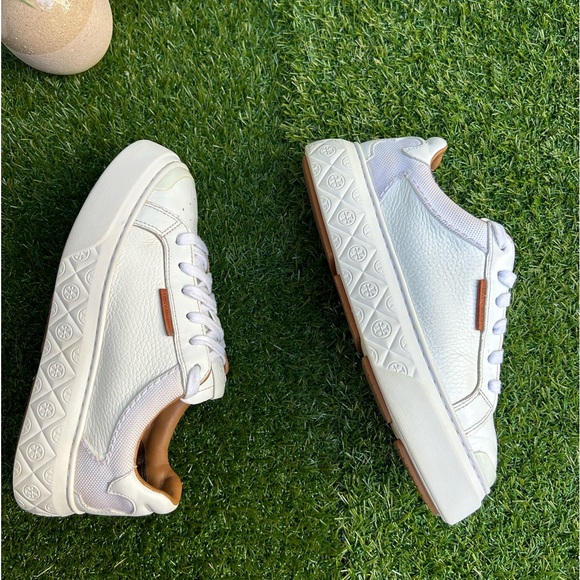 TORY BURCH Ladybug Sneaker Color: White / White / White women size 6.5 - Picture 5 of 17